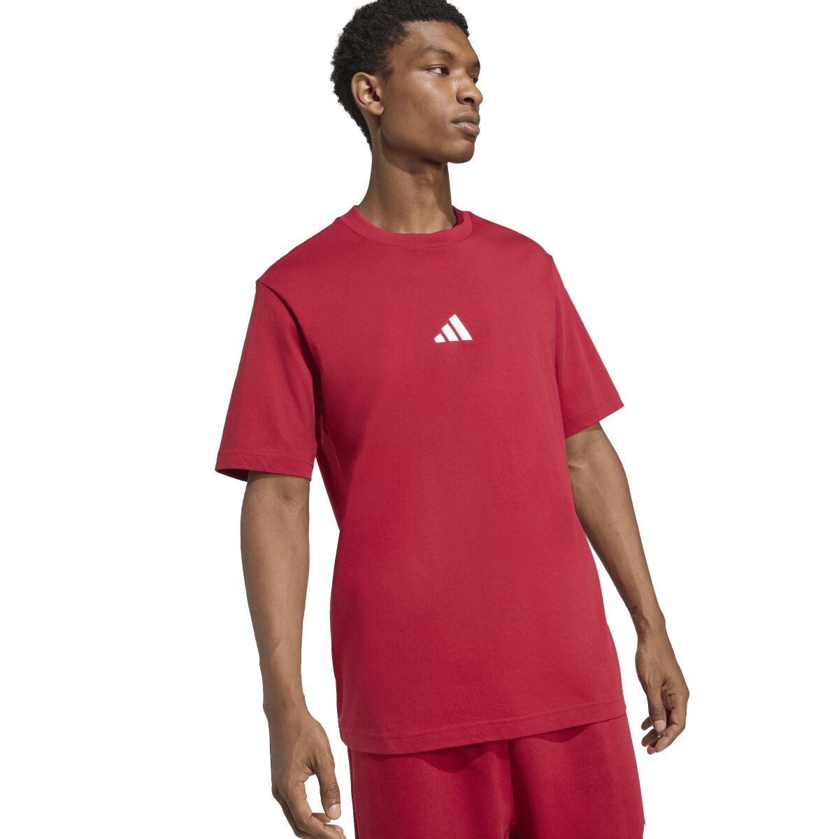 T-shirt de homem Essentials adidas Bordeaux-5