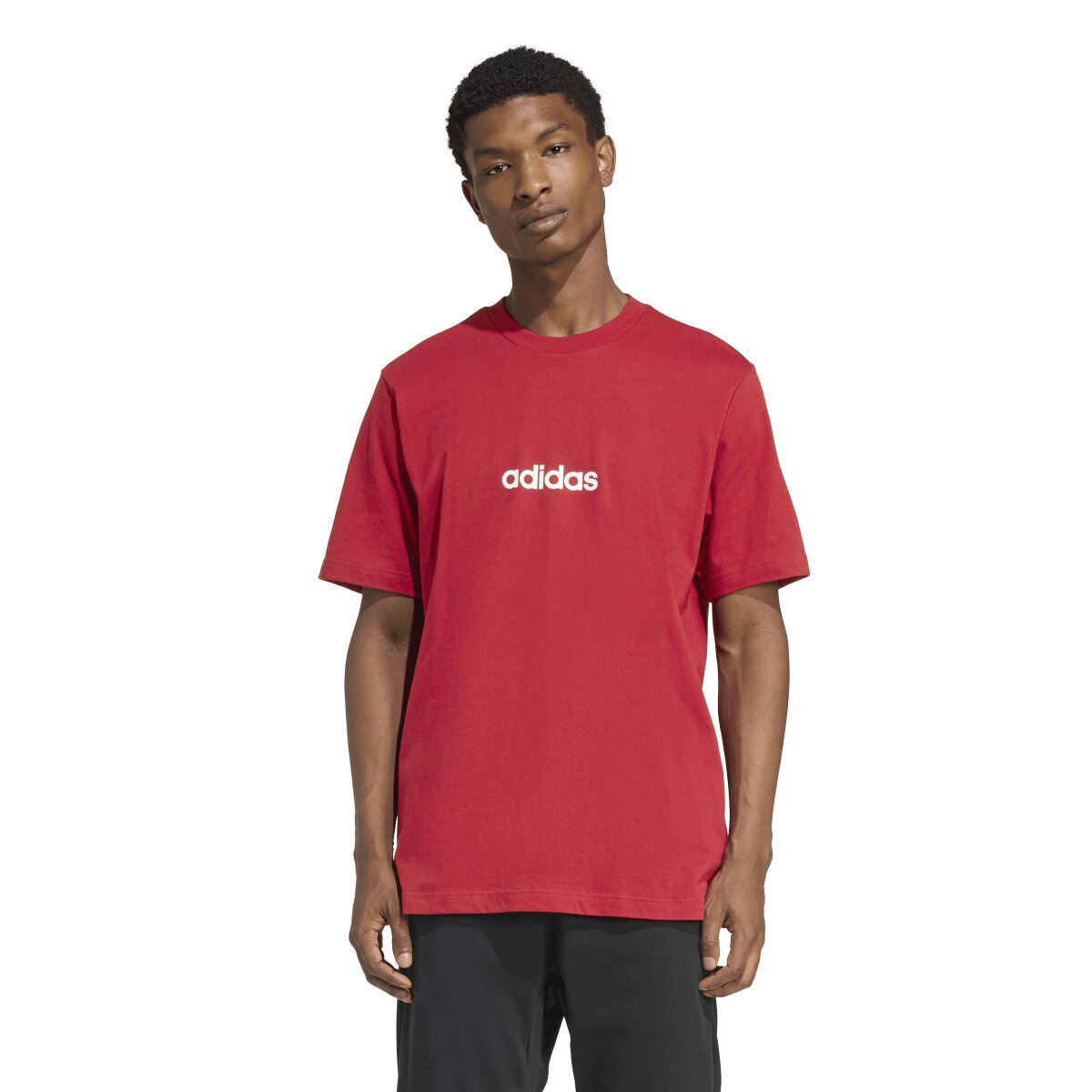 T-shirt de homem Essentials adidas Bordeaux-1