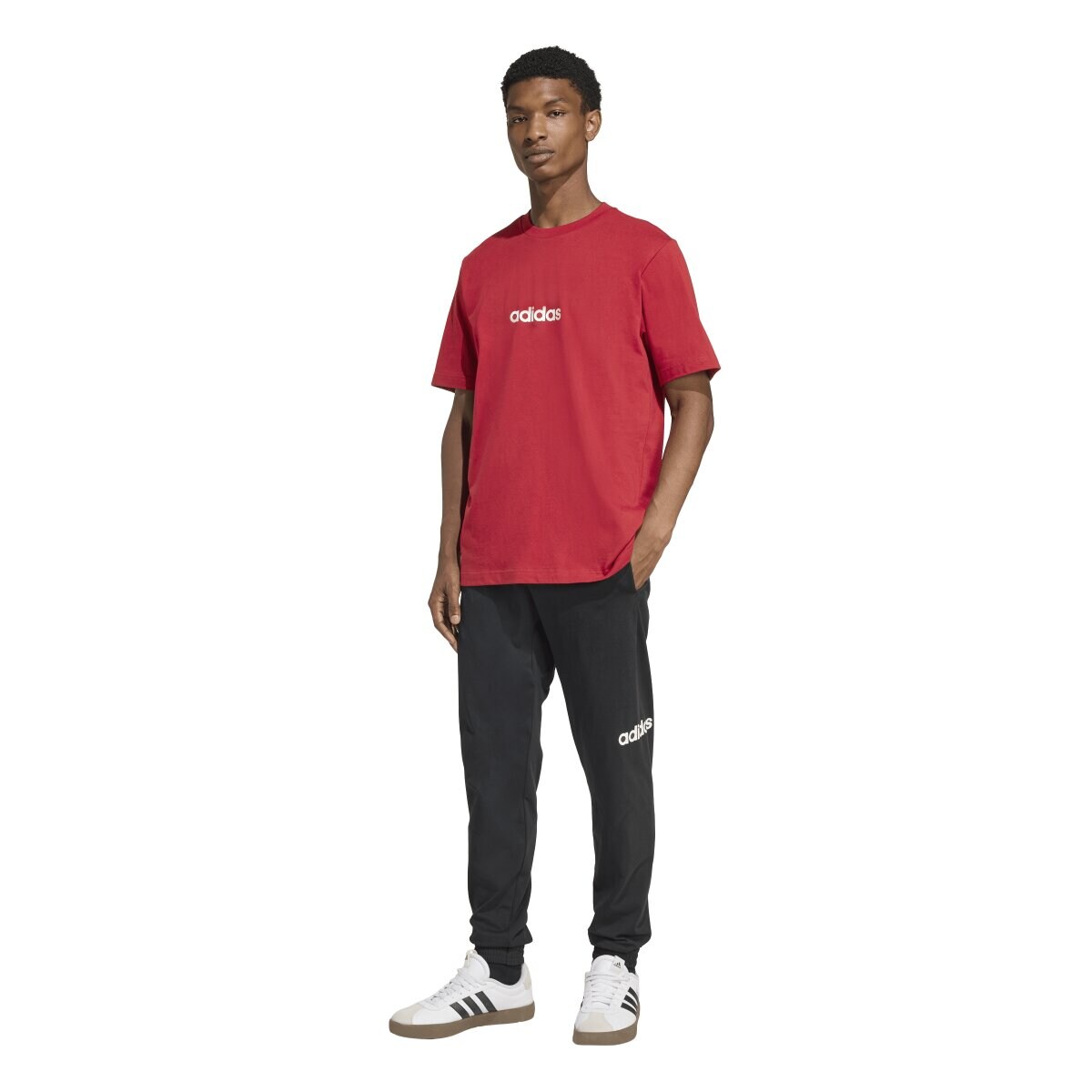 T-shirt de homem Essentials adidas Bordeaux-4