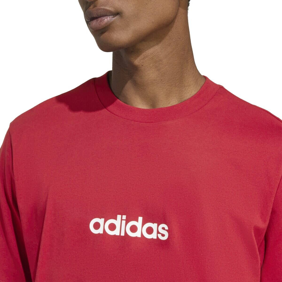 T-shirt de homem Essentials adidas Bordeaux-5