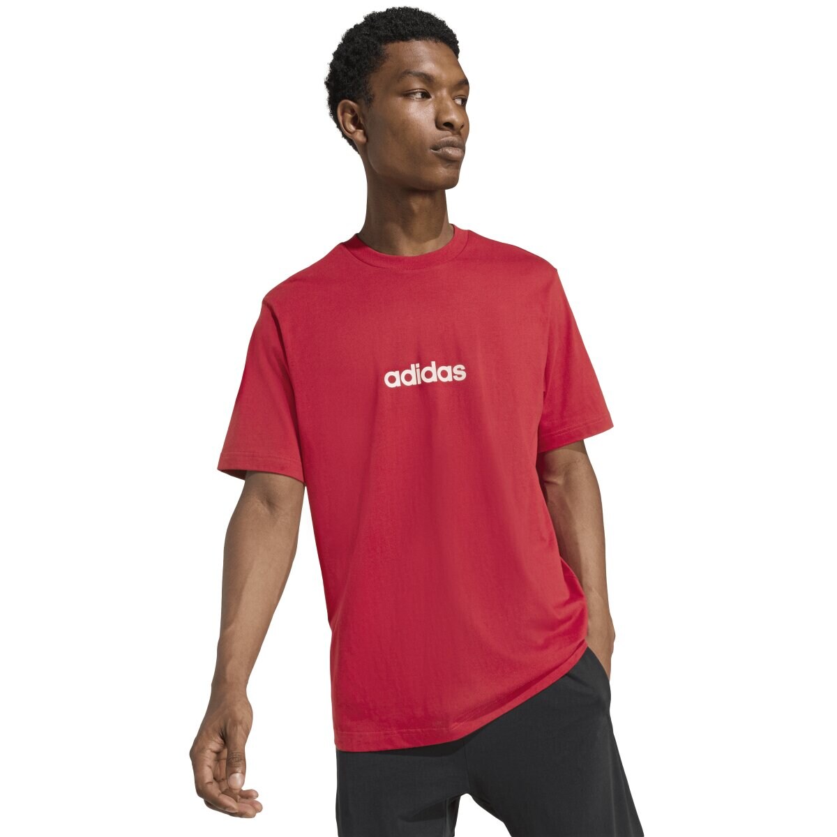 T-shirt de homem Essentials adidas Bordeaux-6