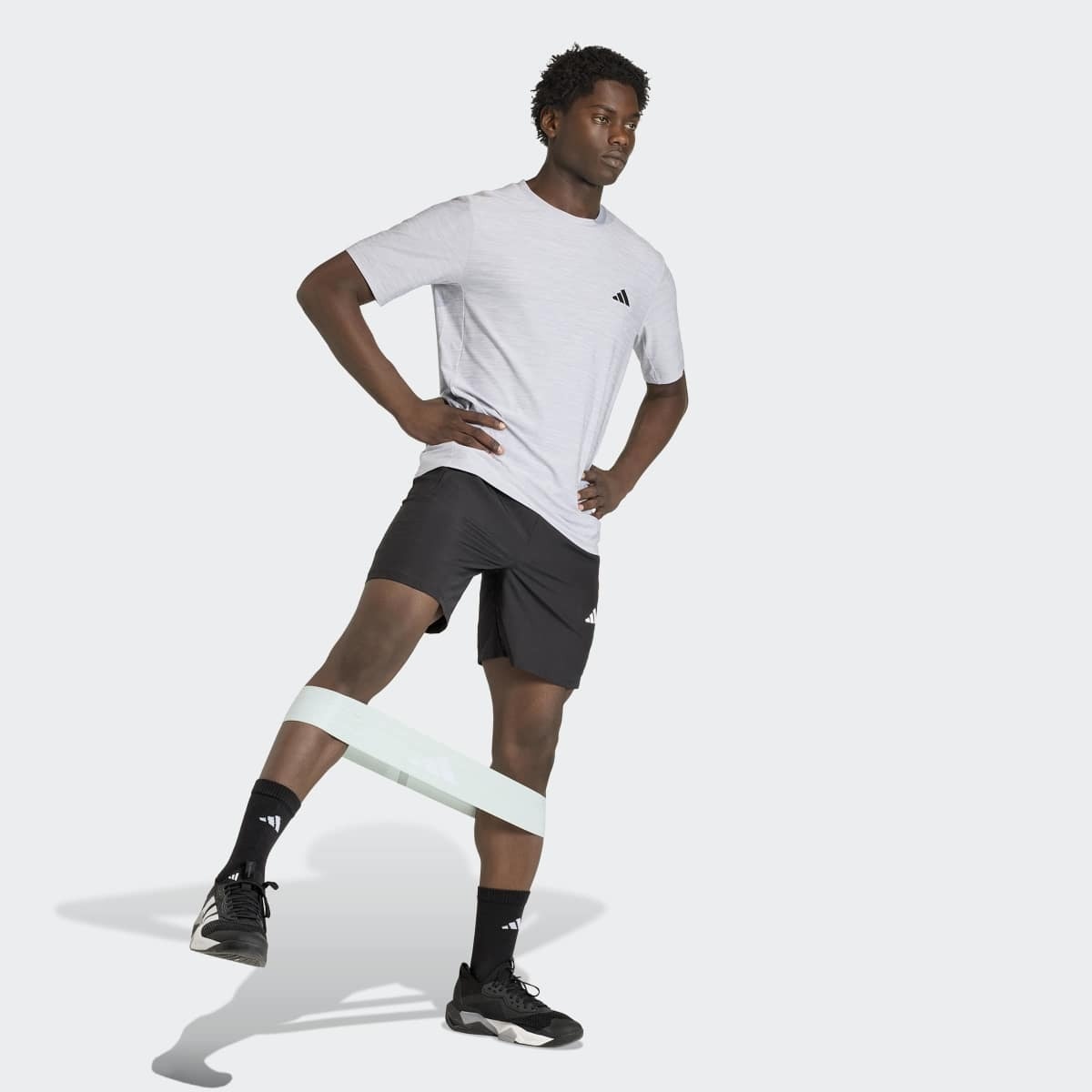 T-shirt de Homem Workout Essentials Cinzento-3