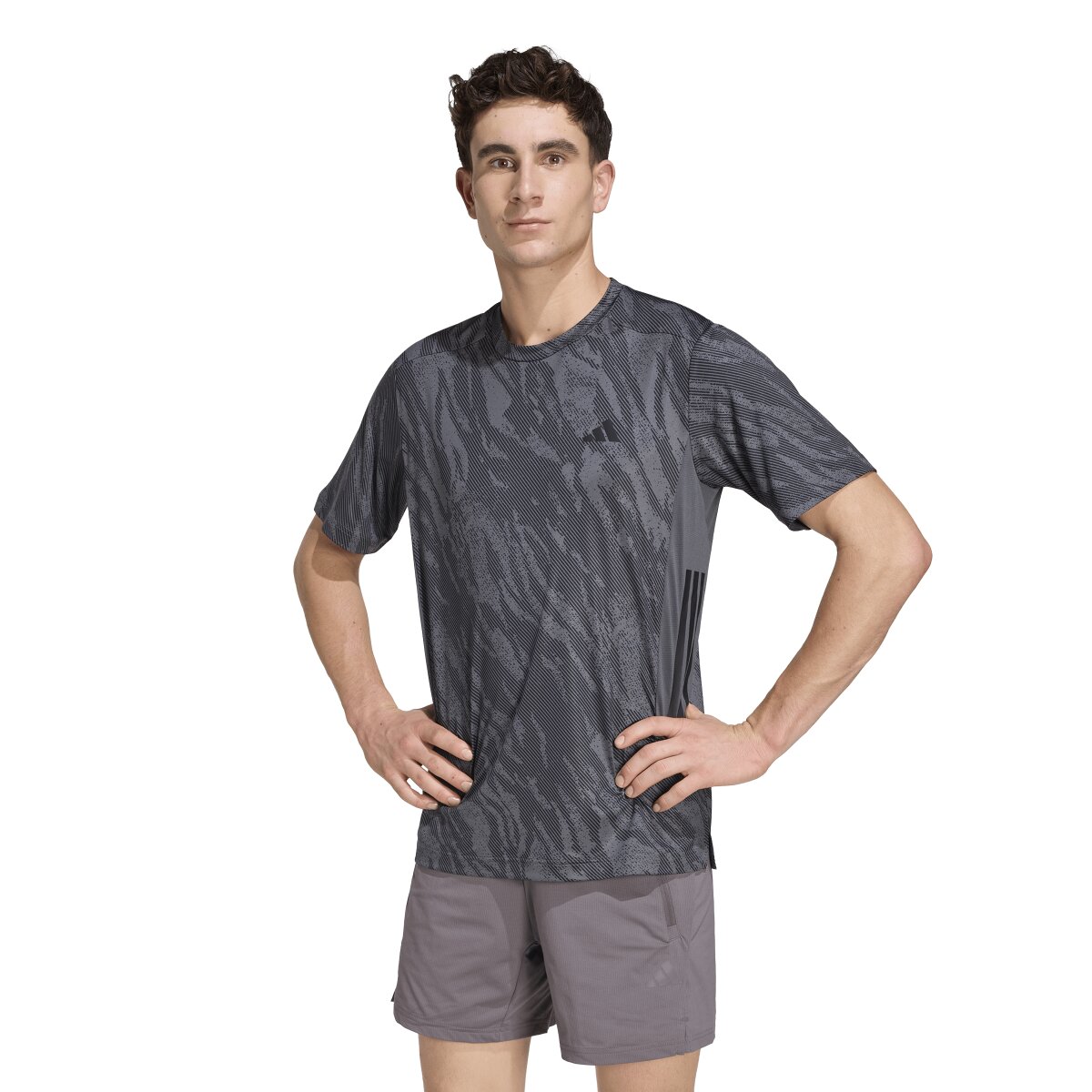 T-shirt de Homem Workout Essentials Plus Cinzento-1