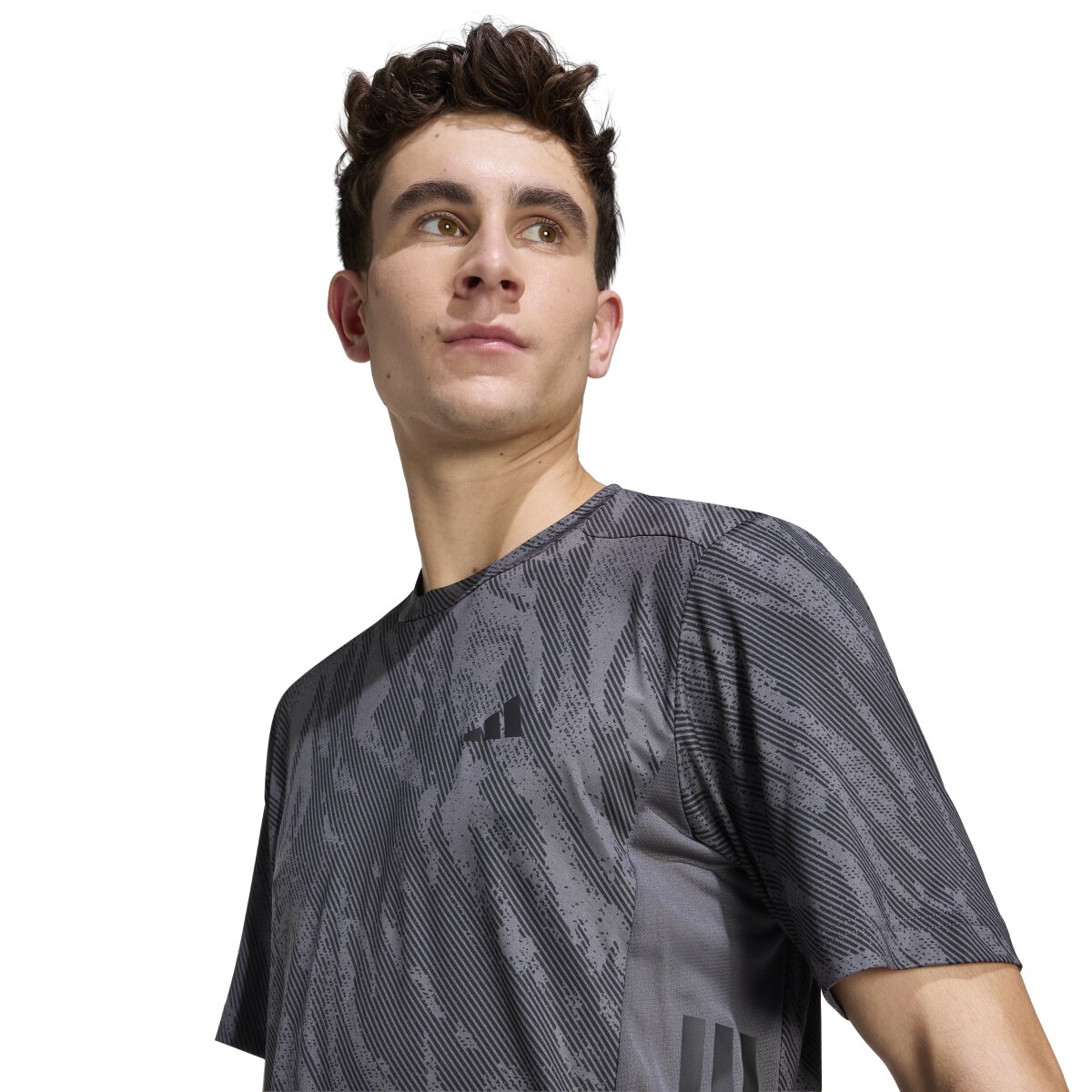 T-shirt de Homem Workout Essentials Plus Cinzento-5