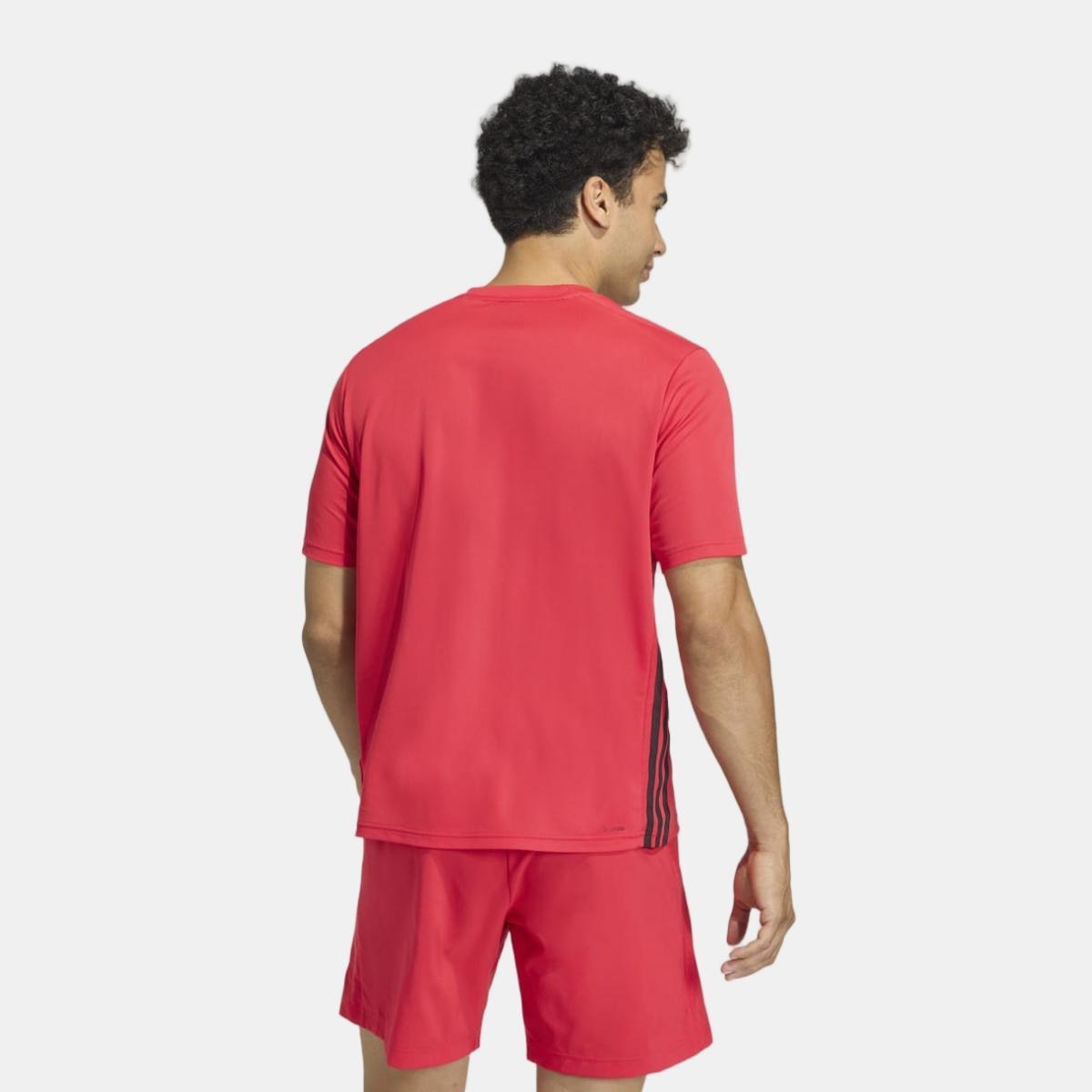 T-shirt de Homem Workout Essentials Base Vermelho-2