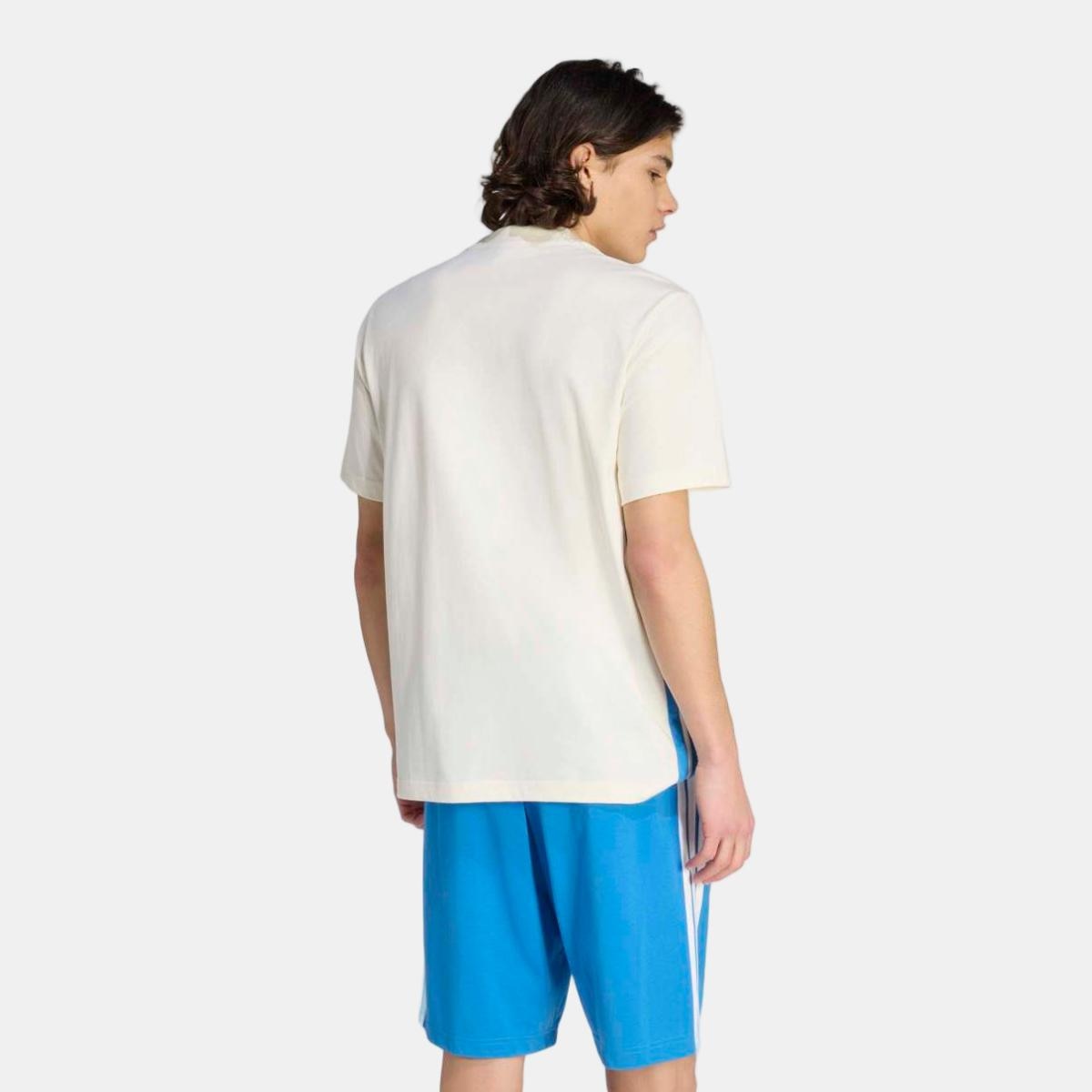 T-shirt de homem Essentials 3 Stripes adidas Branco-2