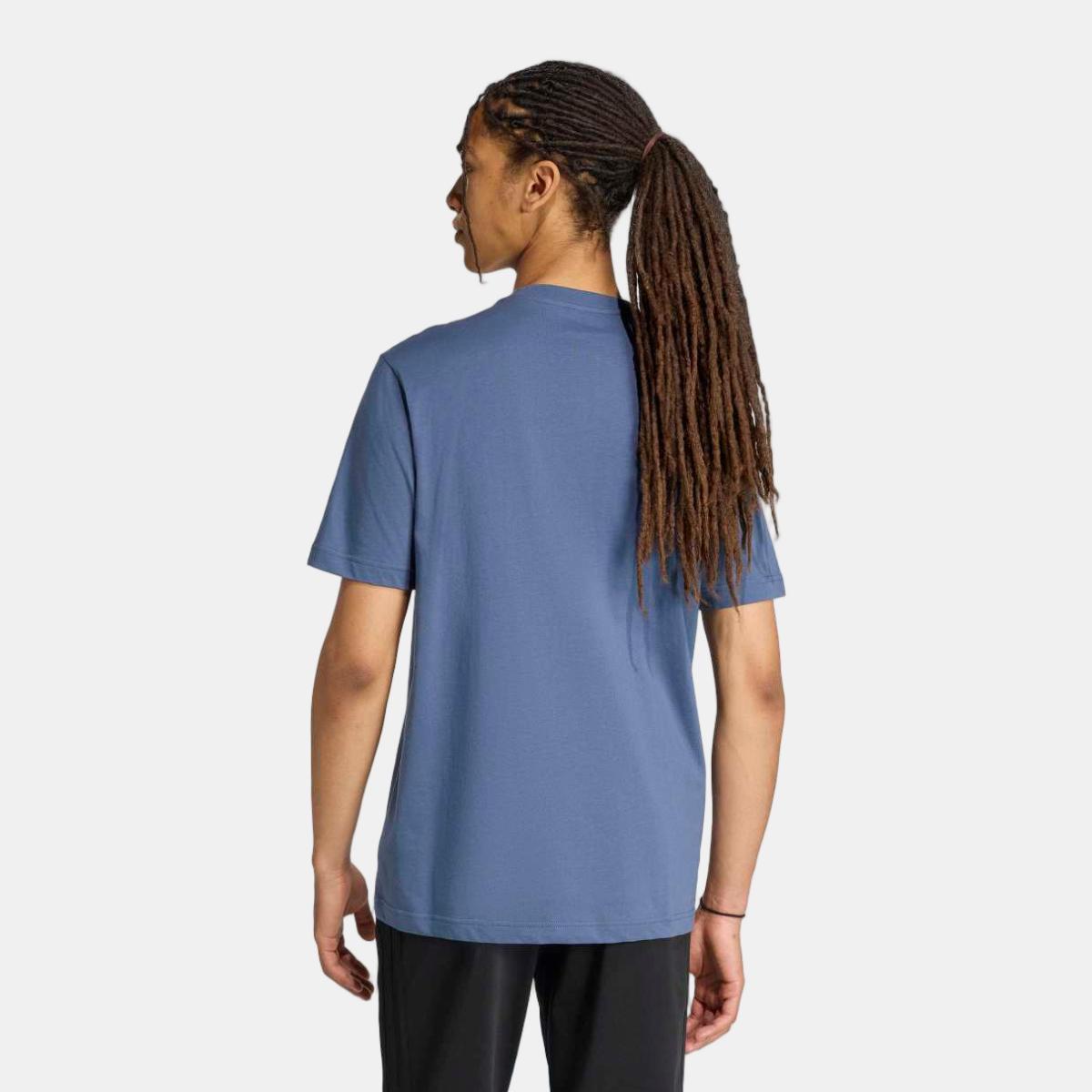T-shirt de Homem House of Tiro Linear Azul-2