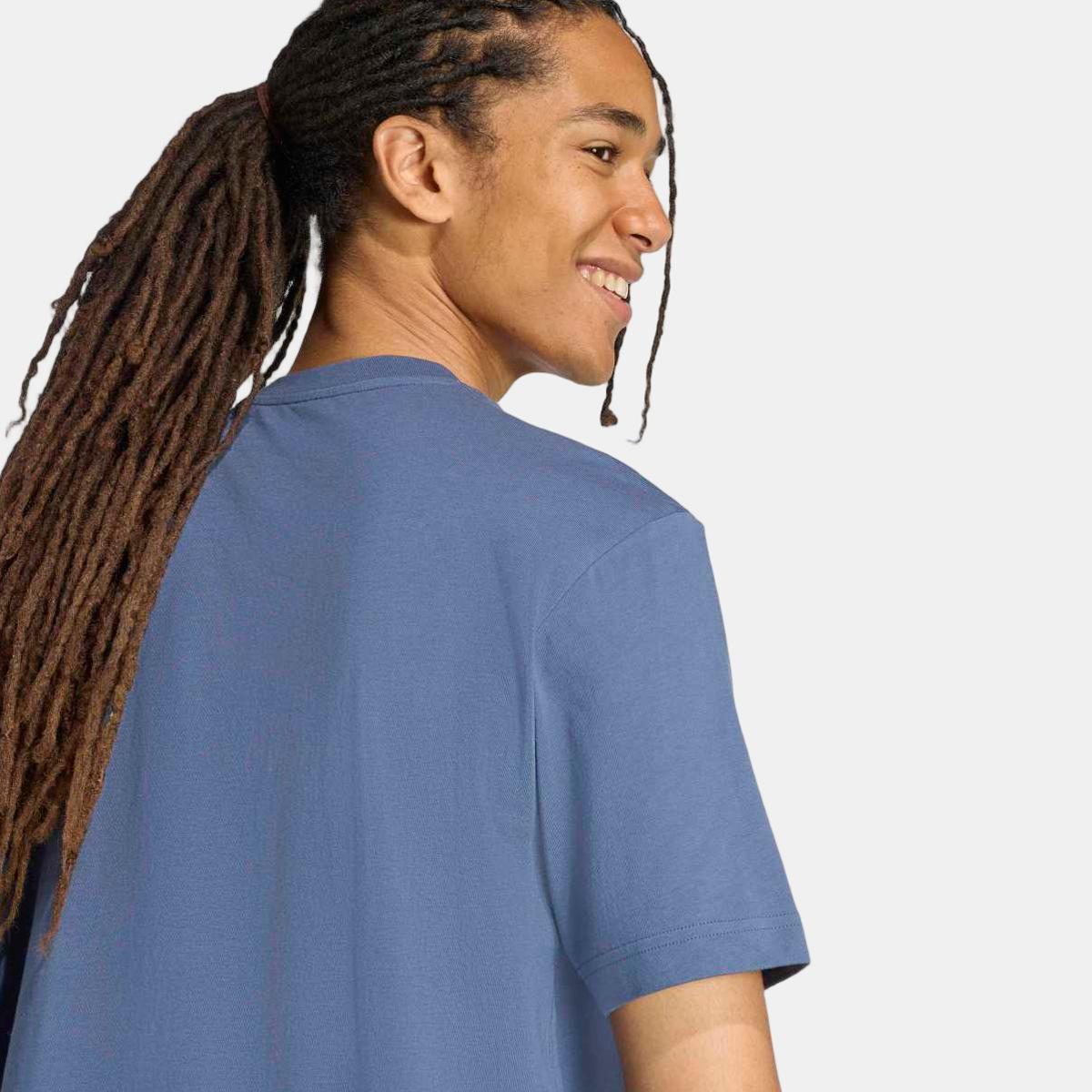T-shirt de Homem House of Tiro Linear Azul-5