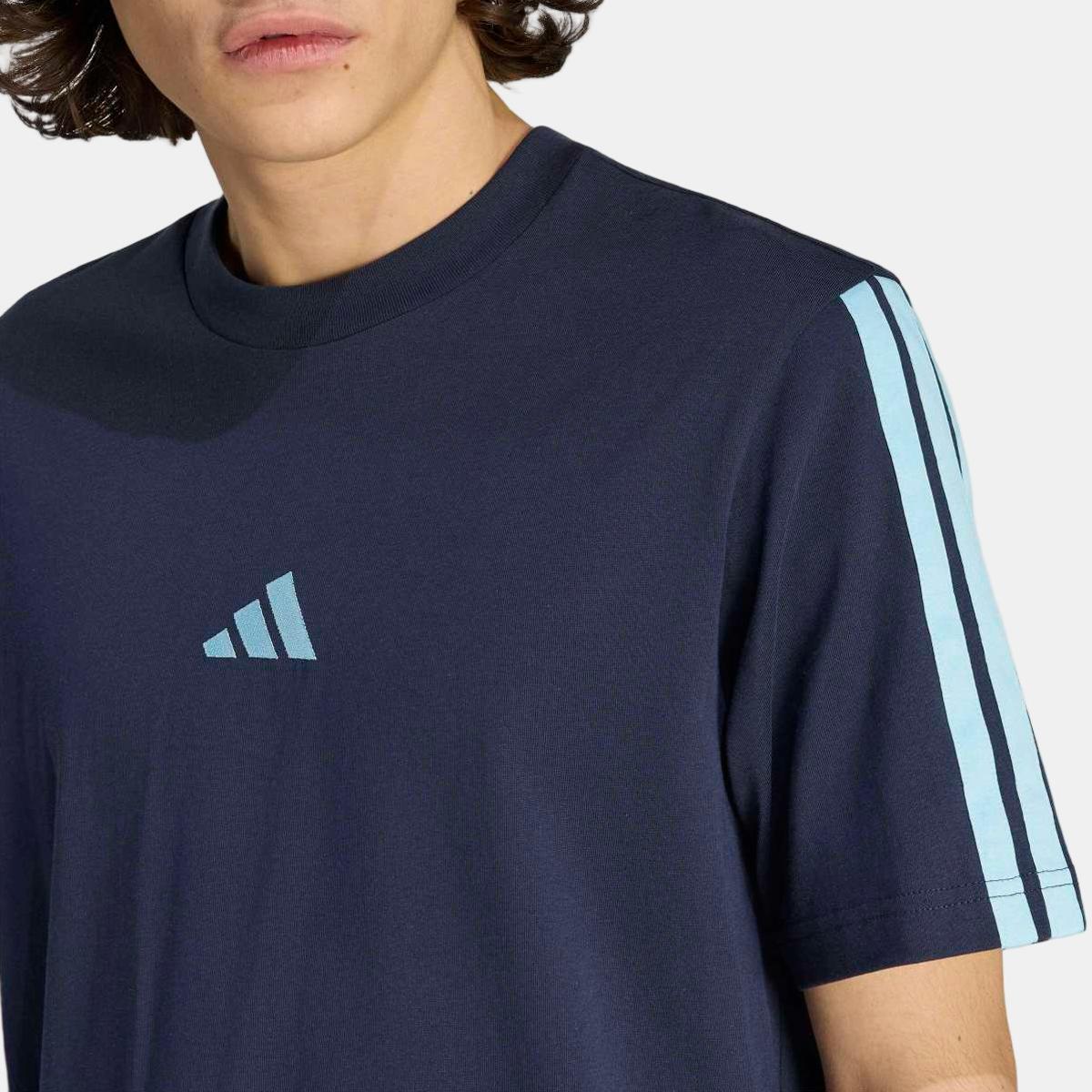 T-shirt de Homem 3 Stripe Azul-marinho-4
