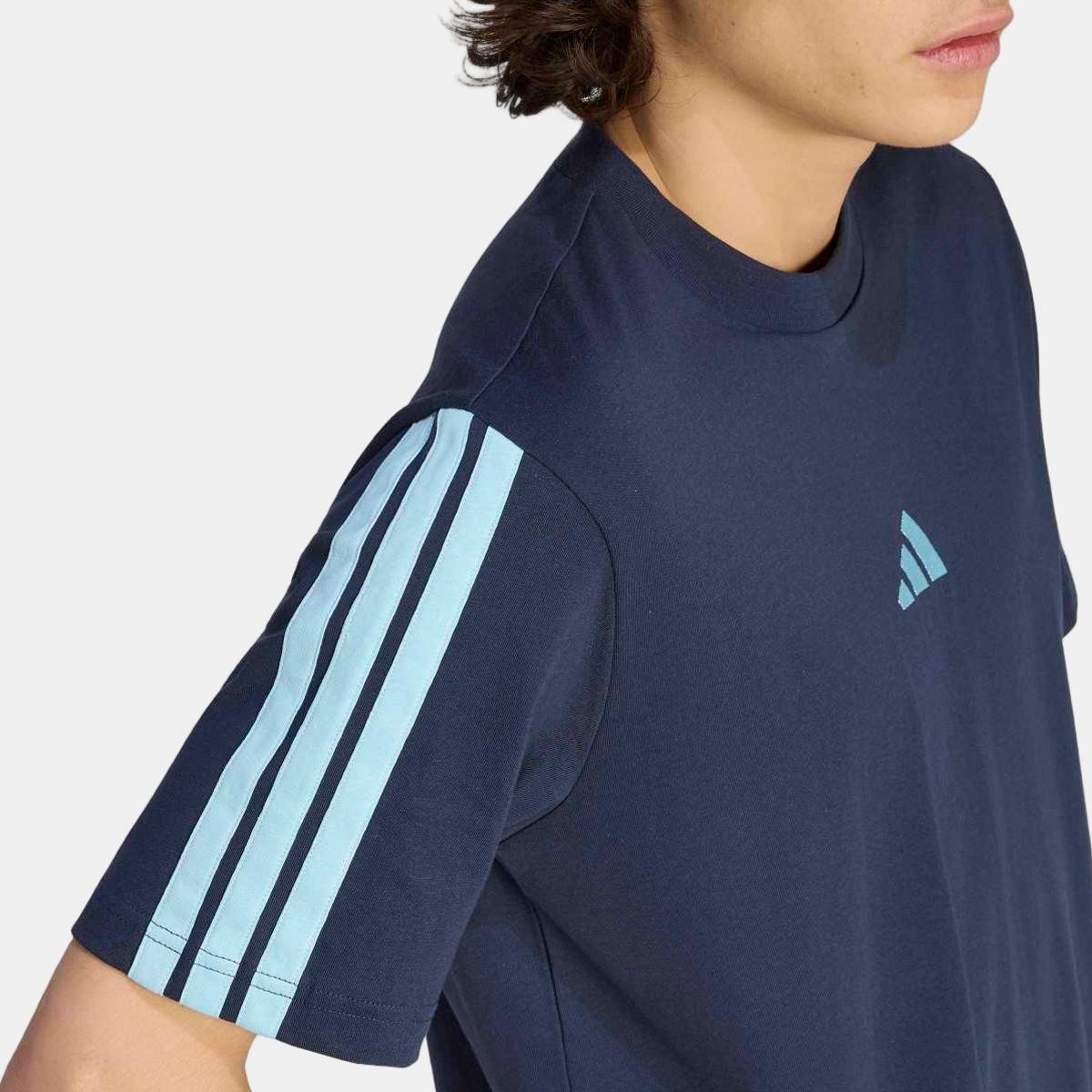 T-shirt de Homem 3 Stripe Azul-marinho-5