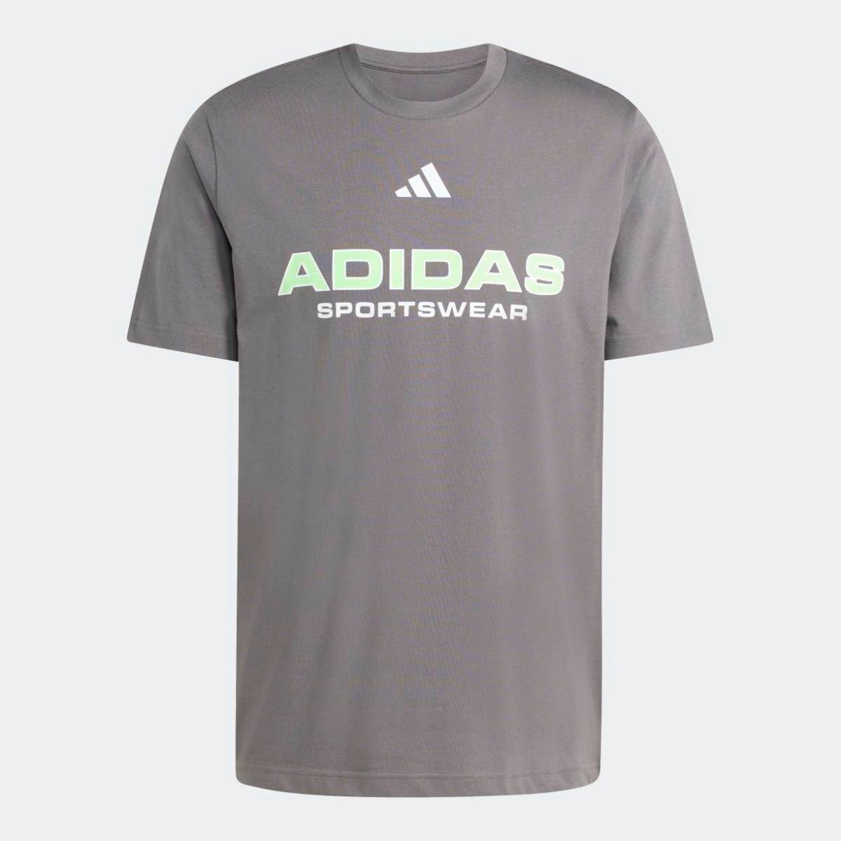 T-shirt de Homem House of Tiro Linear Cinzento-6