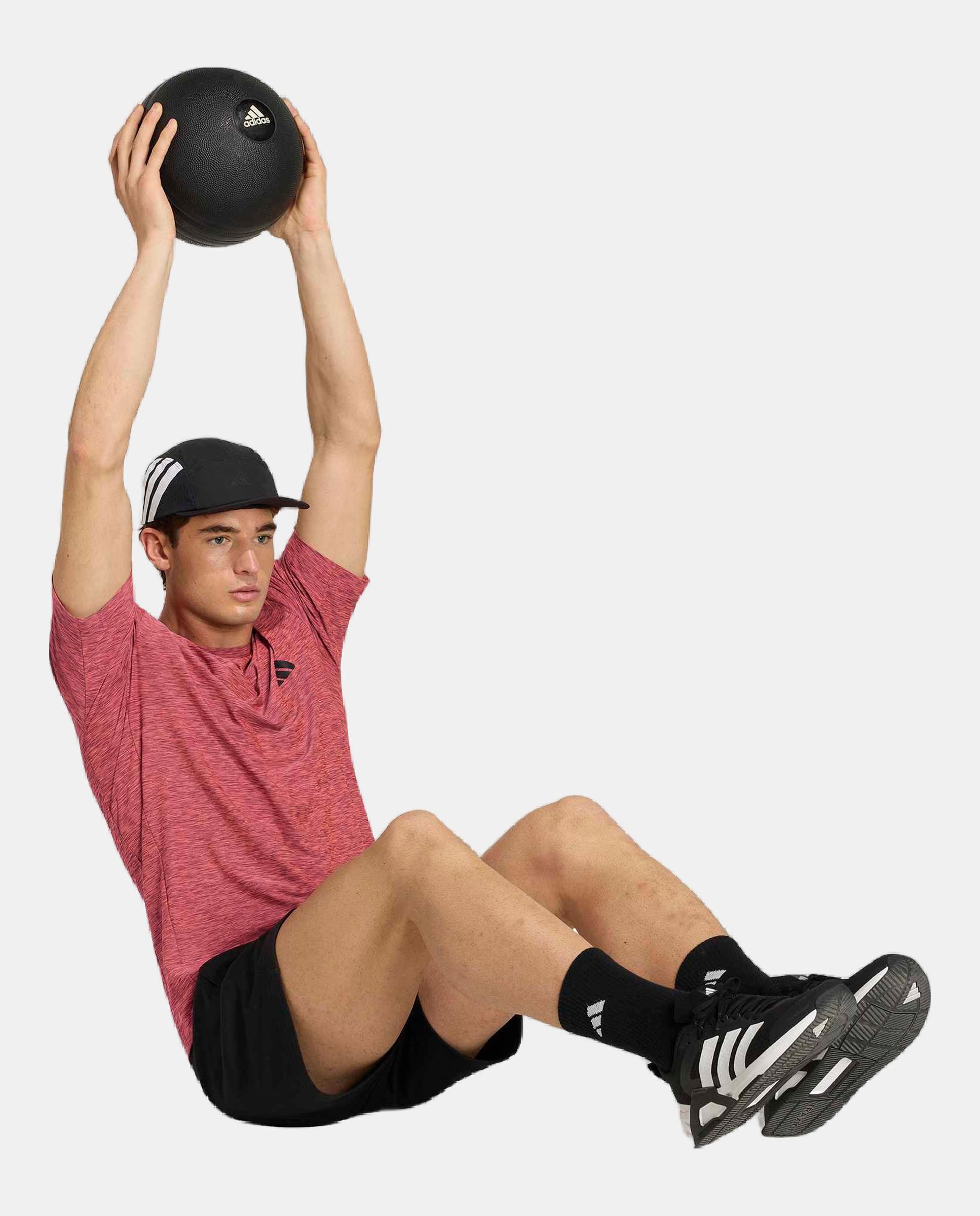 T-shirt de Homem Workout Essentials Rosa-3