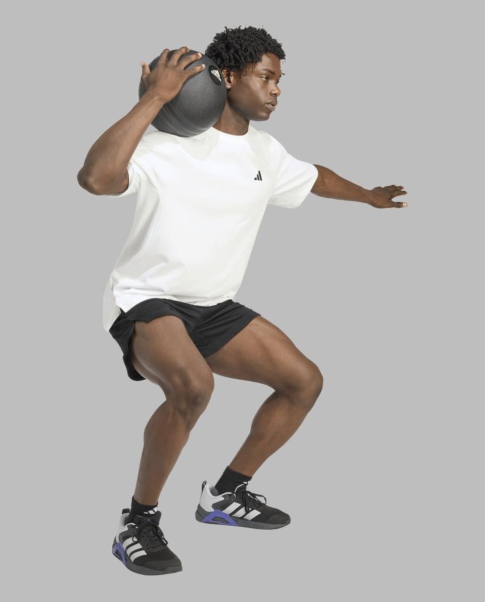 T-shirt de Homem Workout Essentials Branco-3