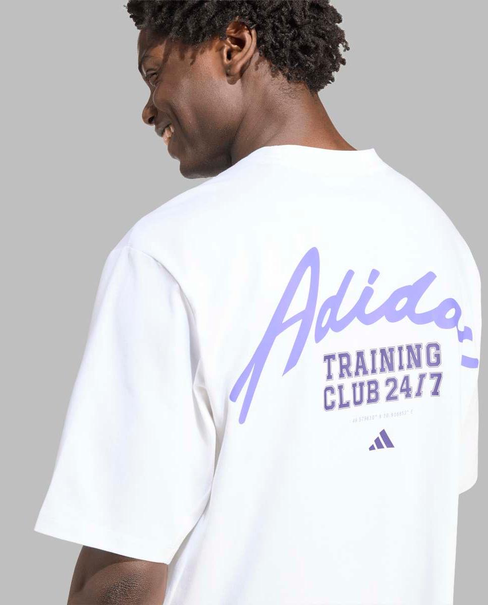 T-shirt de Homem Workout Essentials Branco-4