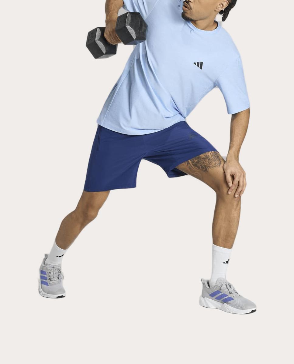 T-shirt de Homem Workout Essentials Azul-3