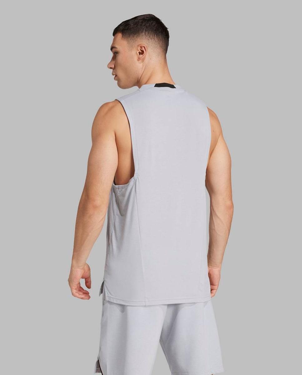T-shirt de Homem Power Cinzento-2