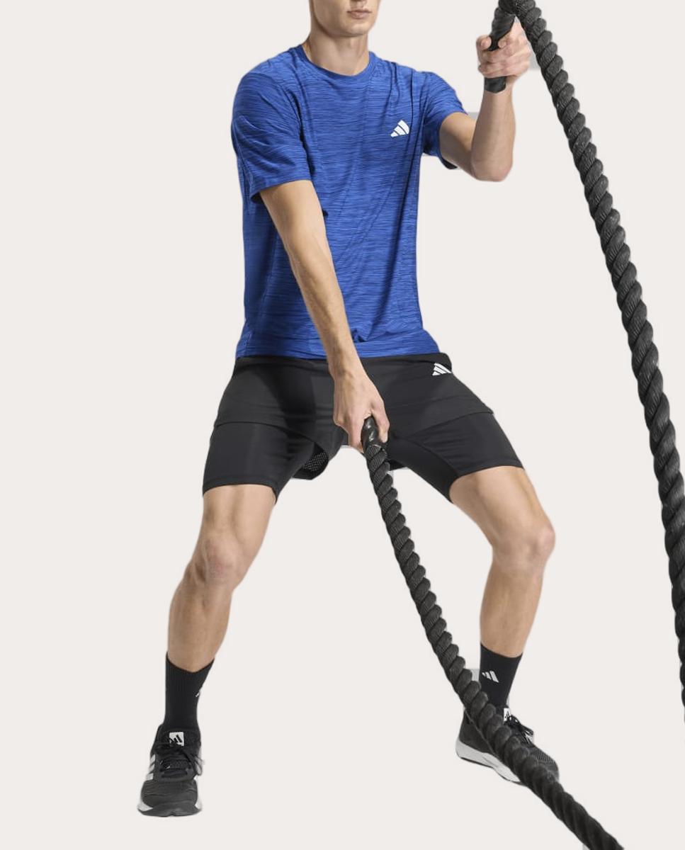 T-shirt de Homem Workout Essentials Azul-3