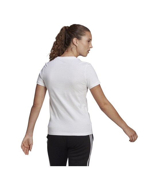 T-shirt de mulher LIN adidas Branco / Preto-3