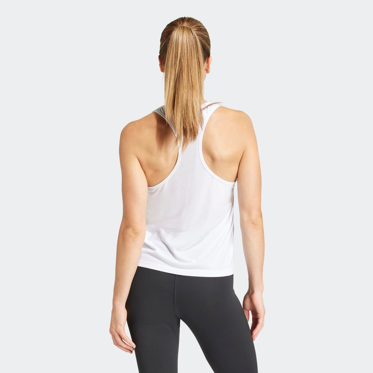 T-shirt de Mulher Train Essentials Minimal Branding Racerback Branco-2