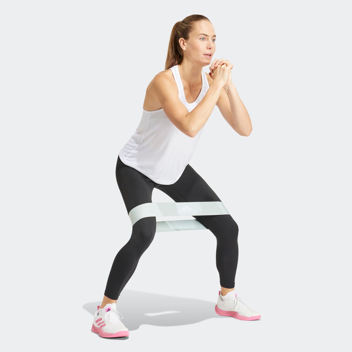 T-shirt de Mulher Train Essentials Minimal Branding Racerback Branco-5