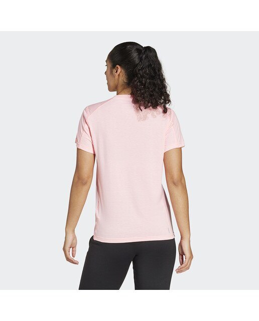 T-shirt de Mulher Train Essentials Big Performance Logo Training Rosa-2