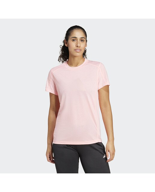 T-shirt de Mulher Train Essentials Big Performance Logo Training Rosa-6