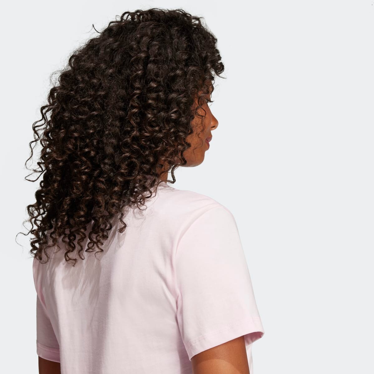 T-shirt de Mulher Essentials Big Logo Cotton Rosa-3