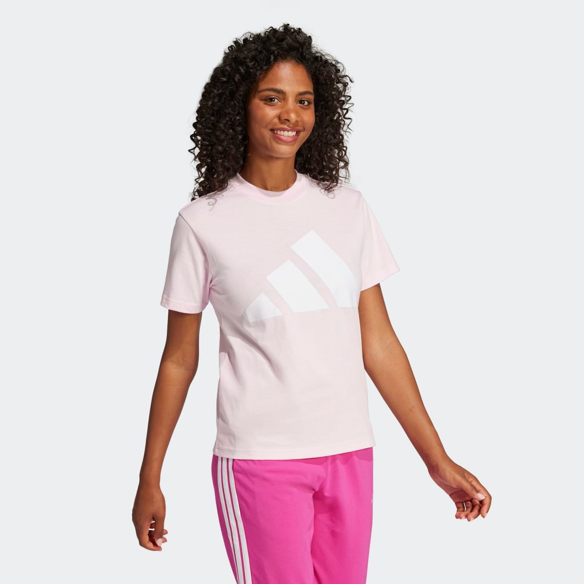 T-shirt de Mulher Essentials Big Logo Cotton Rosa-4