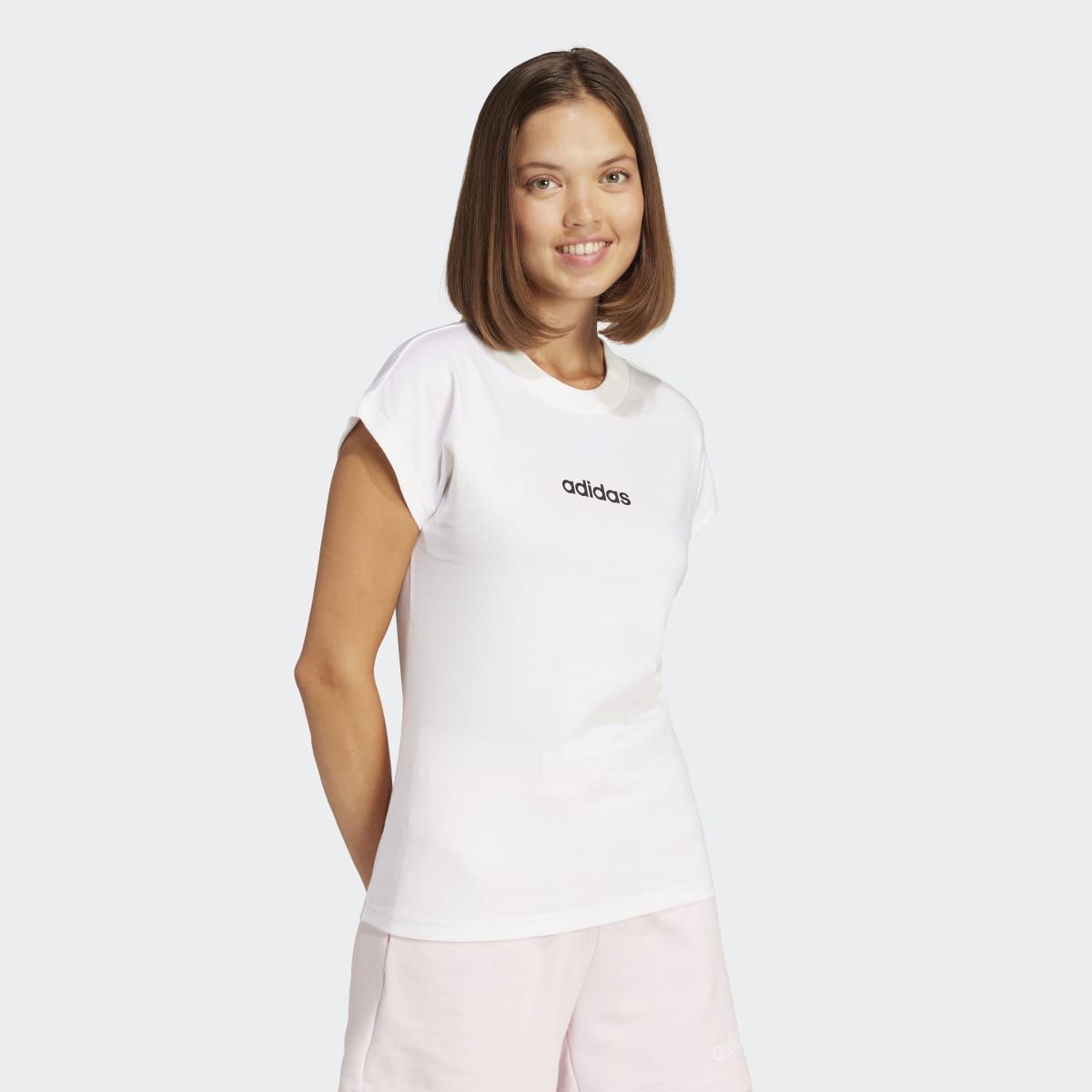 Imagem 0 de T-shirt de Mulher Essentials Linear Cotton