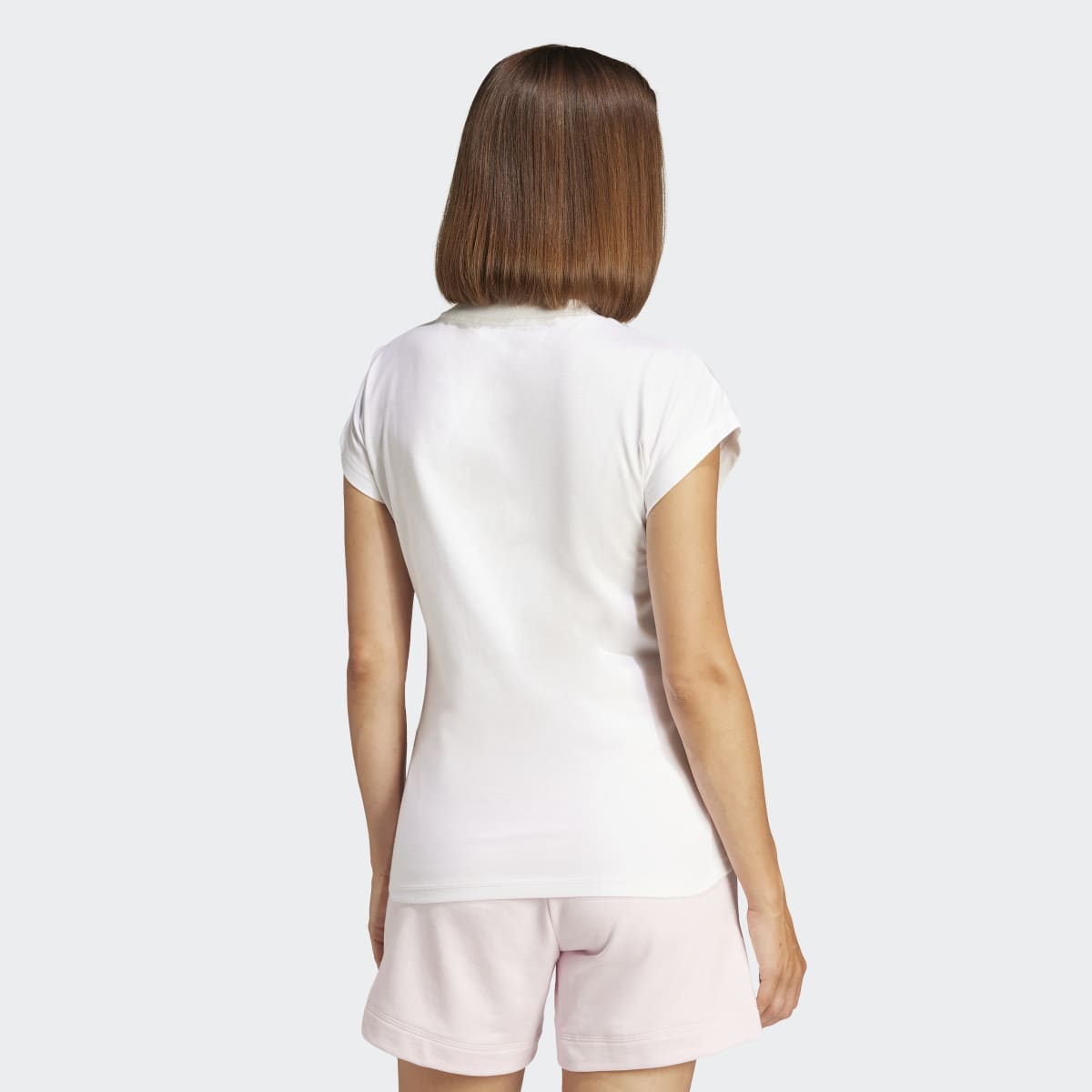 T-shirt de Mulher Essentials Linear Cotton Branco-2