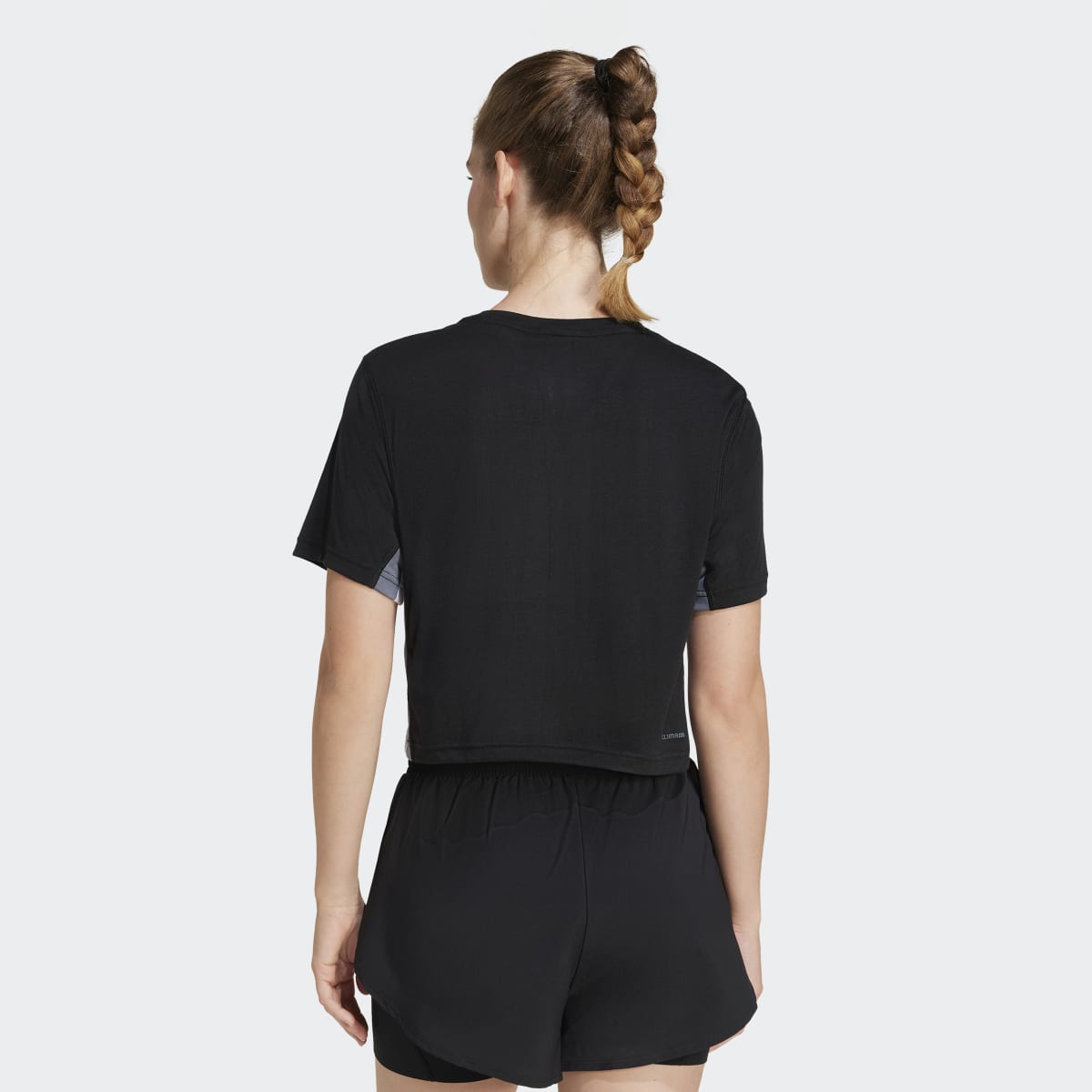 T-shirt de Mulher Train Essentials Colorblock Workout Preto-2