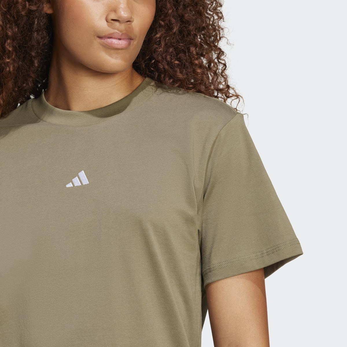 T-shirt de Mulher Essentials Small Logo Cotton Verde-3