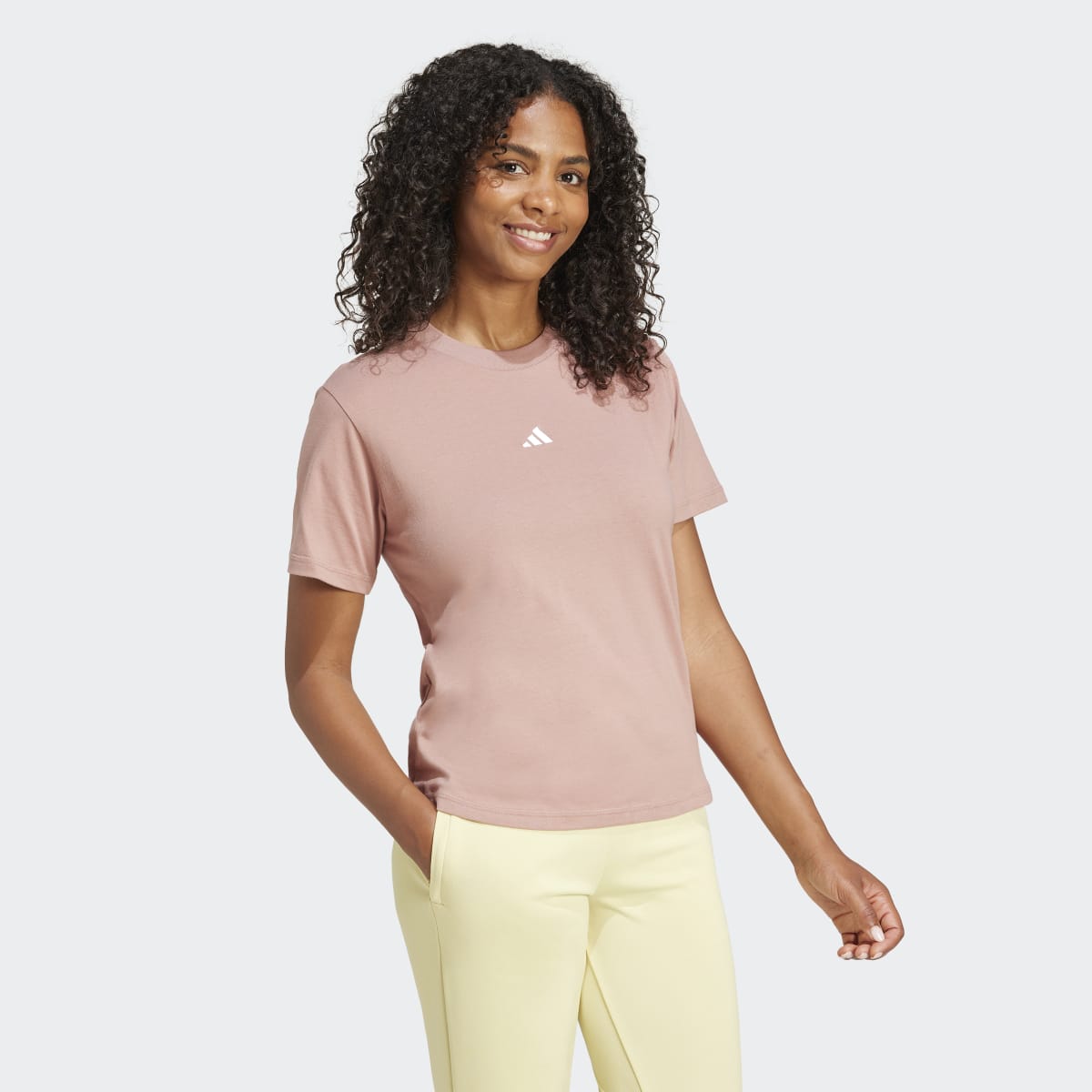 T-shirt de Mulher Essentials Small Logo Cotton Vermelho-4