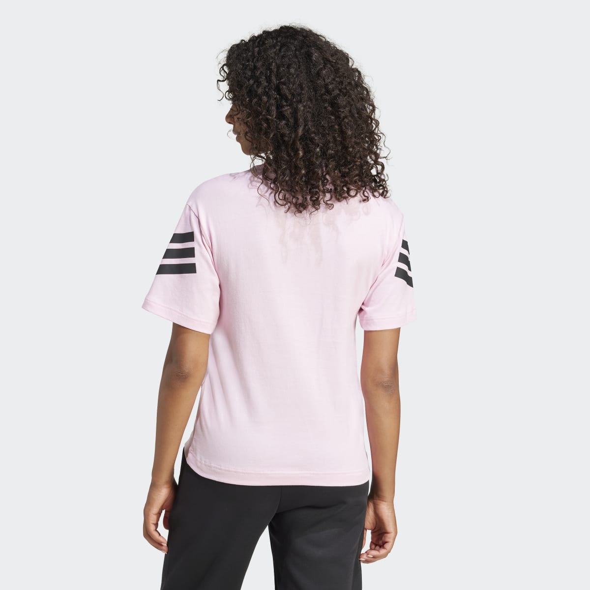 T-shirt de Mulher Future Icons 3 Faixas Rosa-2