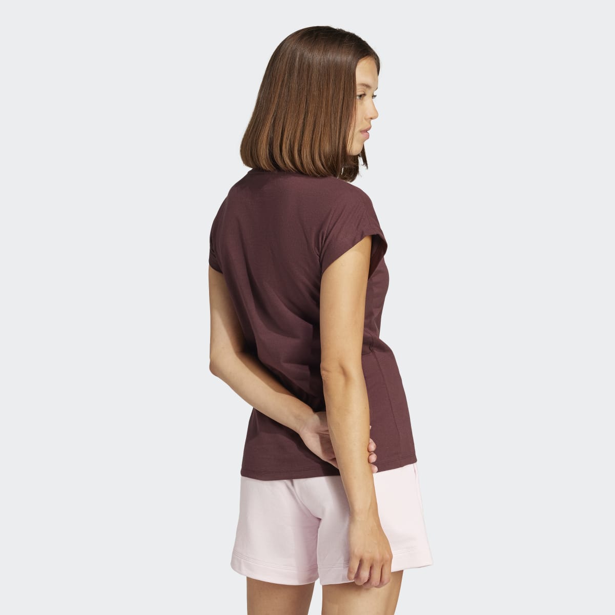T-shirt de Mulher Essentials Linear Cotton Vermelho-2