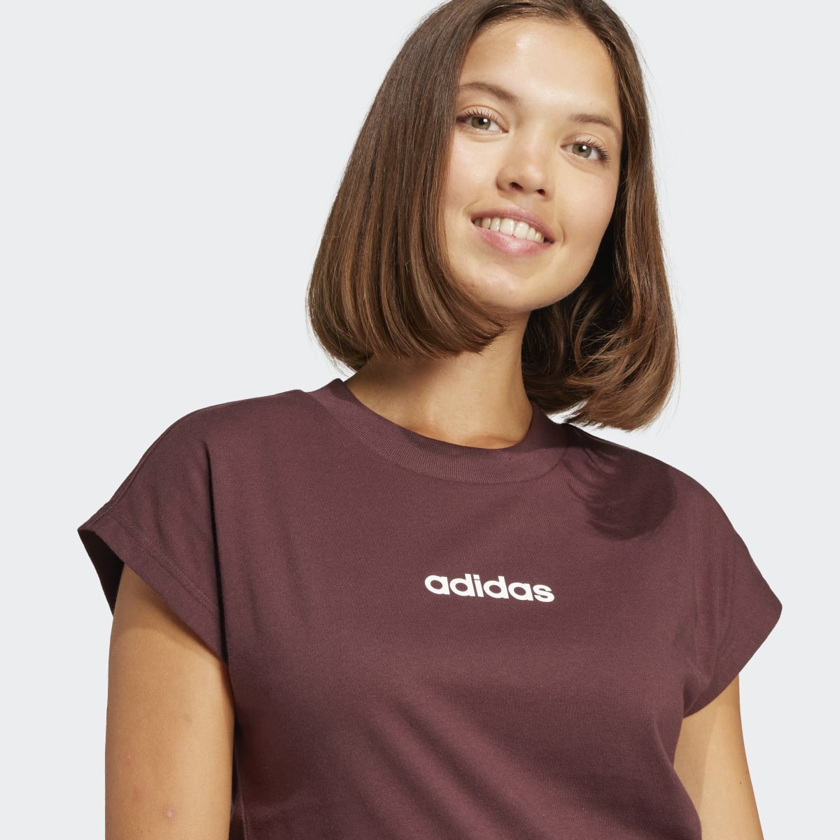T-shirt de Mulher Essentials Linear Cotton Vermelho-3