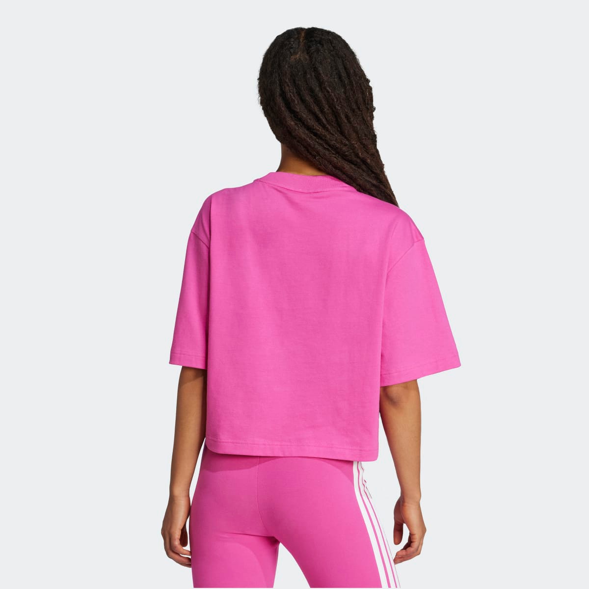 T-shirt de Mulher Essentials Big Logo Boyfriend Rosa-2