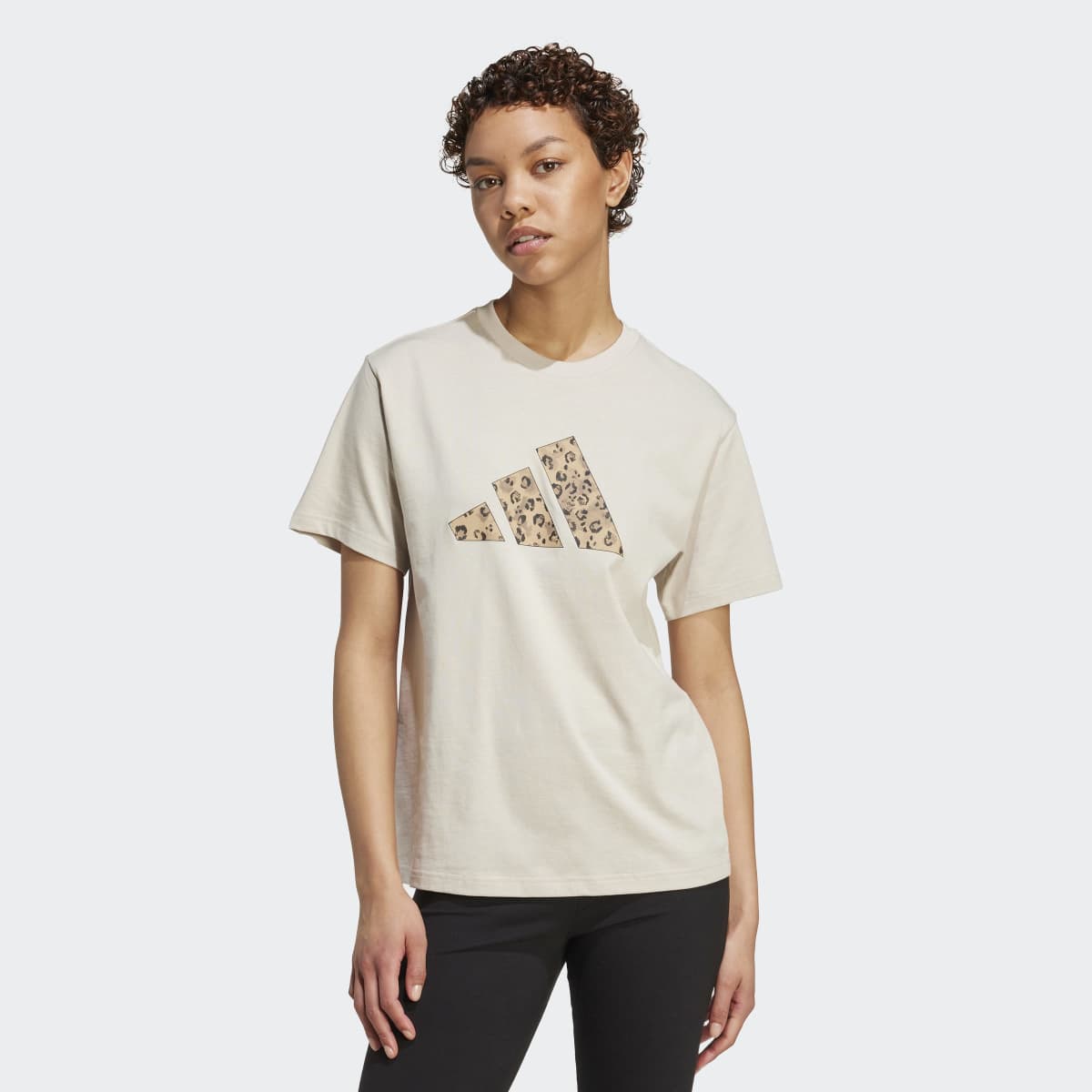 T-shirt de Mulher Animal Graphic Cinzento-1