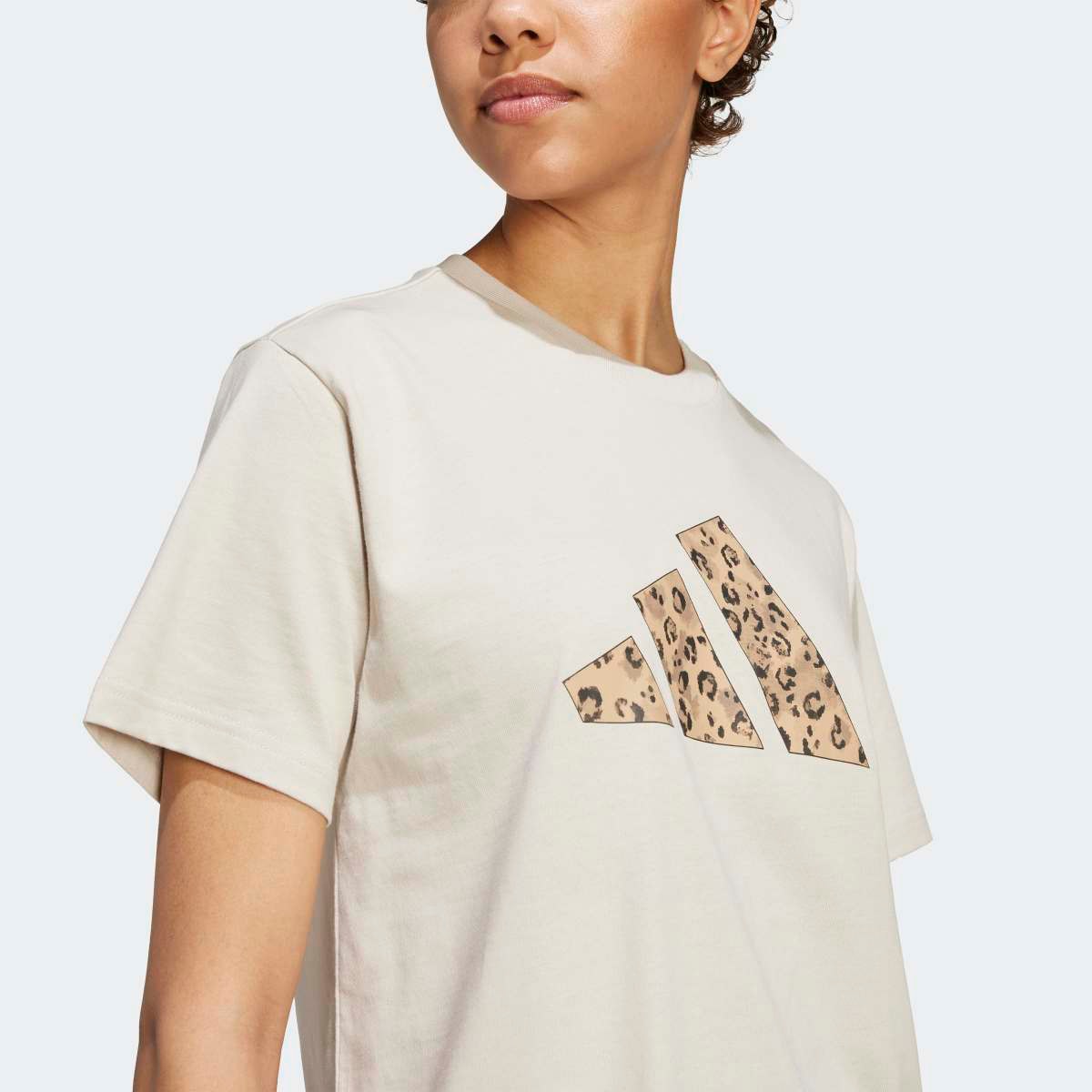 T-shirt de Mulher Animal Graphic Cinzento-4