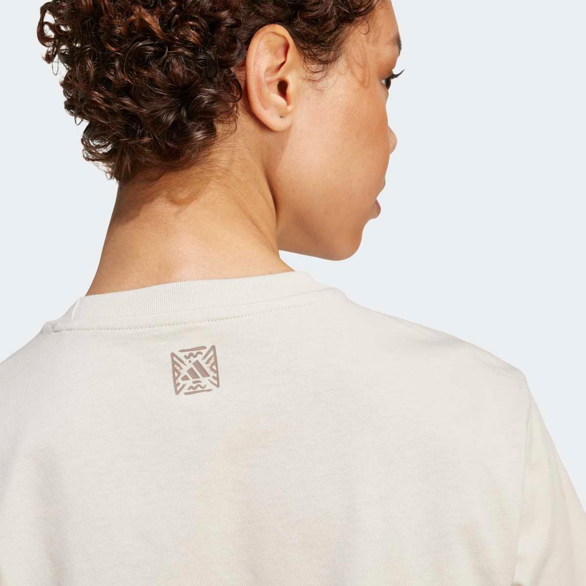 T-shirt de Mulher Animal Graphic Cinzento-5