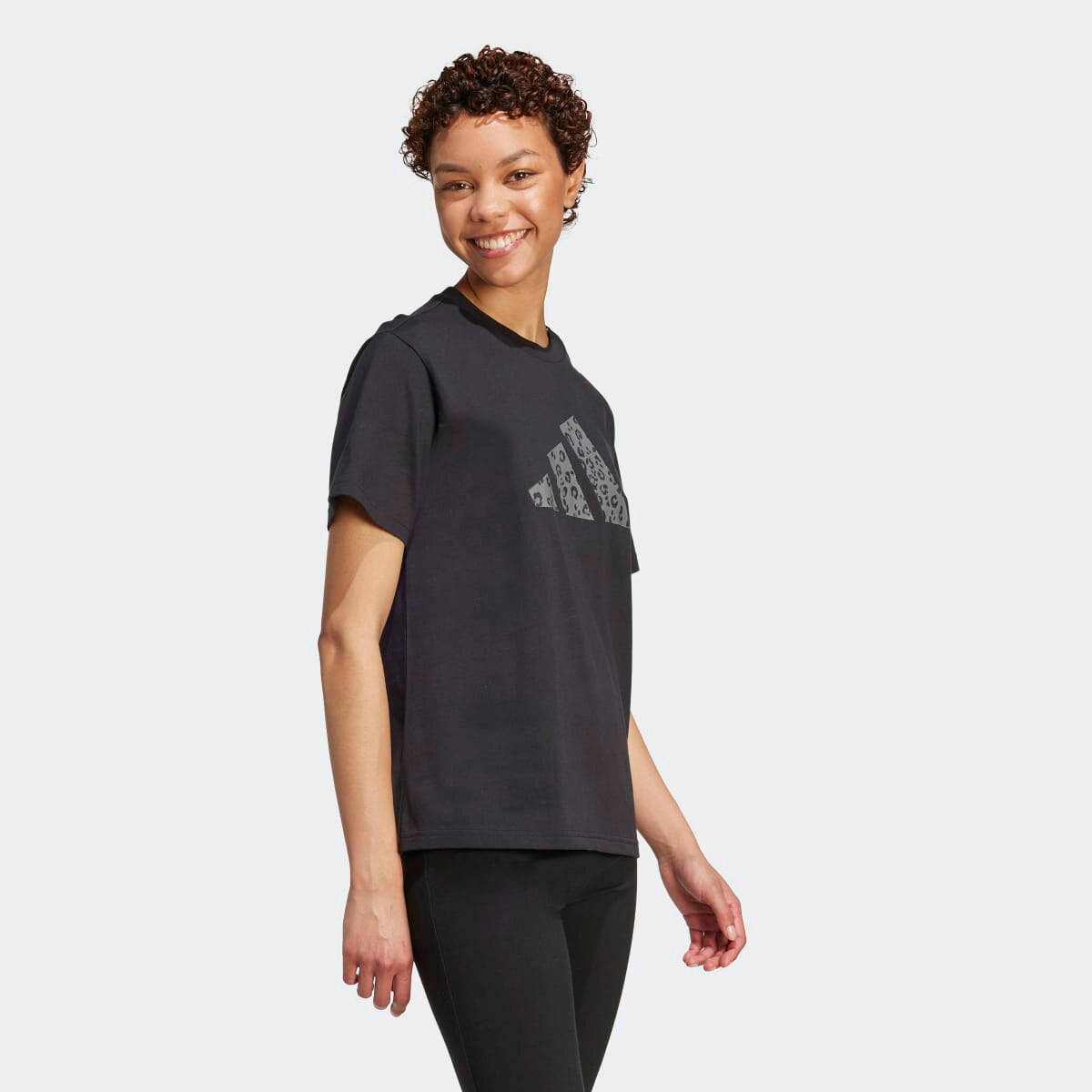 T-shirt de Mulher Animal Graphic Preto-3