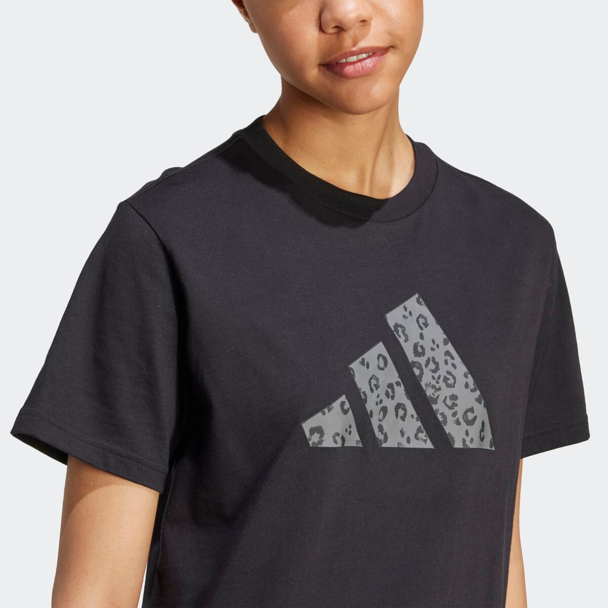 T-shirt de Mulher Animal Graphic Preto-5