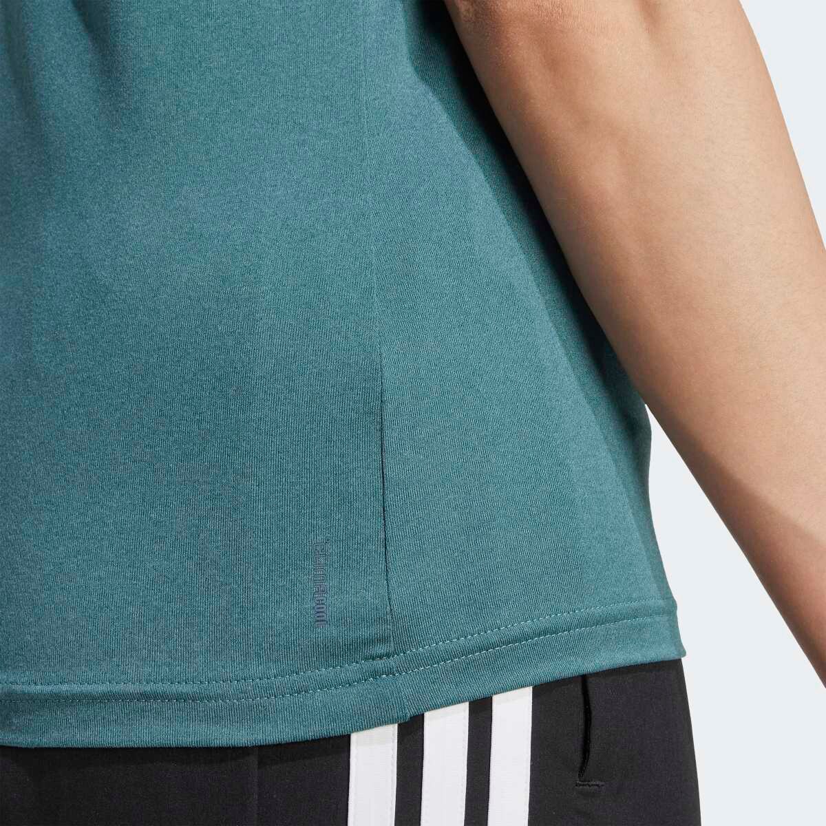 T-shirt de Mulher Aeroready Train Essentials Minimal Branding V-Neck Verde-3