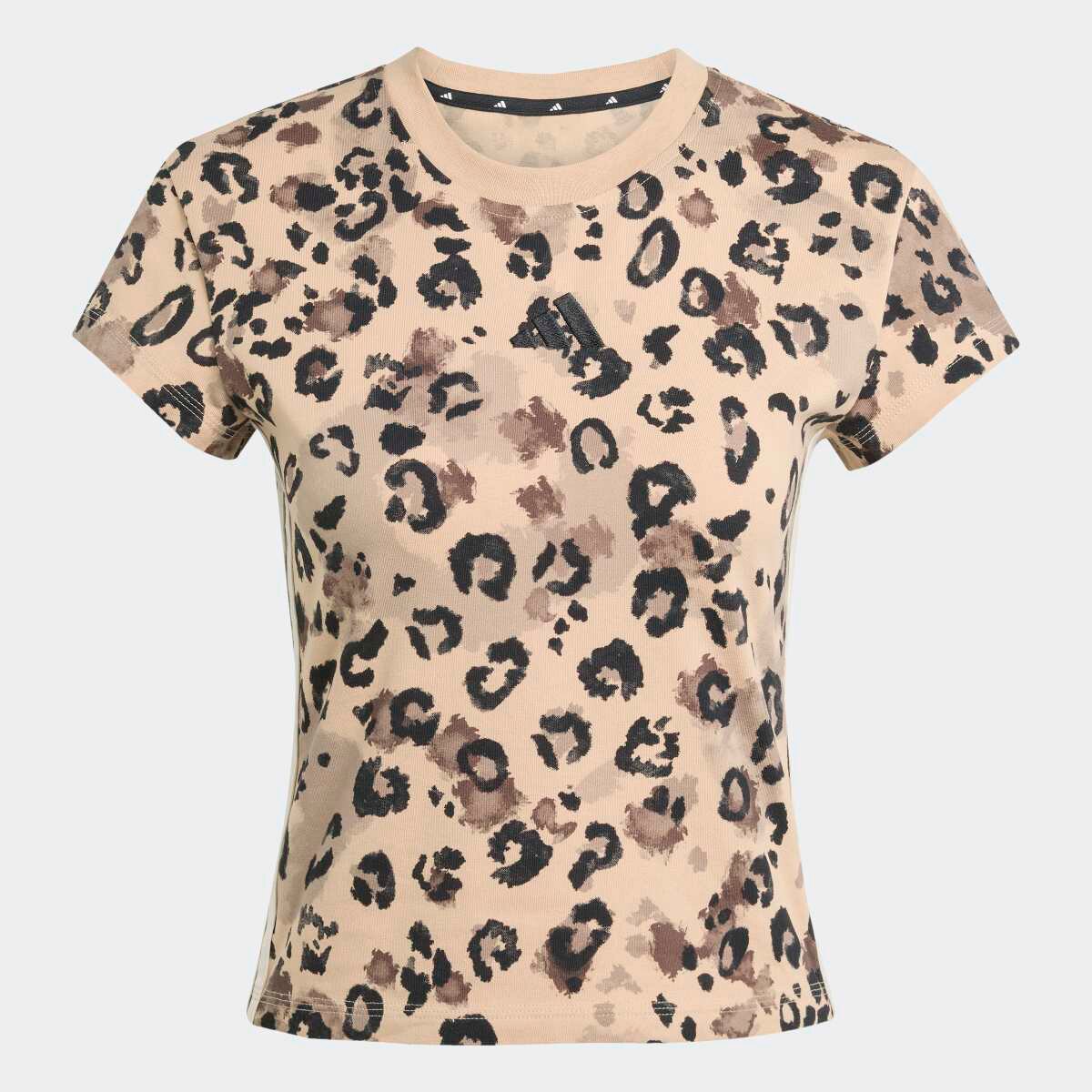 T-shirt de Mulher 3 Faixas com Animal Print Multicolor-6