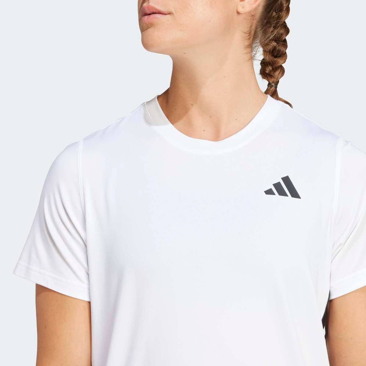 T-shirt de Mulher Train Essentials Workout 3 Faixas Branco-4