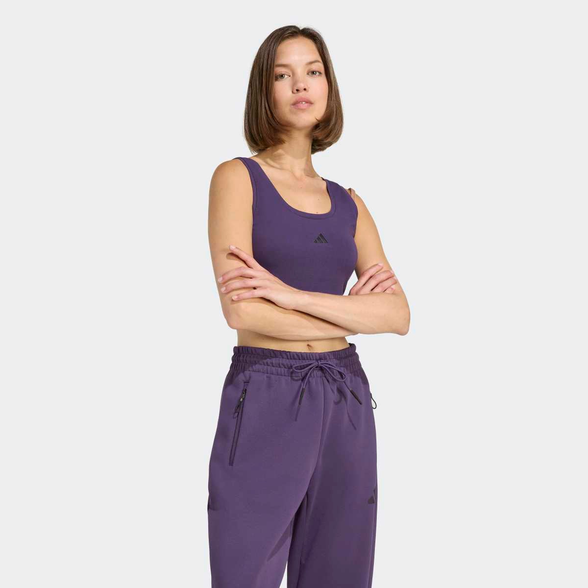T-shirt de Mulher Essentials Small Logo Cotton Lifestyle Violeta-3