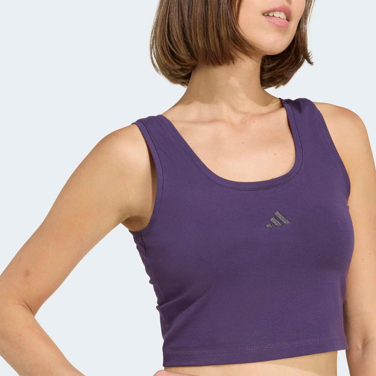 T-shirt de Mulher Essentials Small Logo Cotton Lifestyle Violeta-5