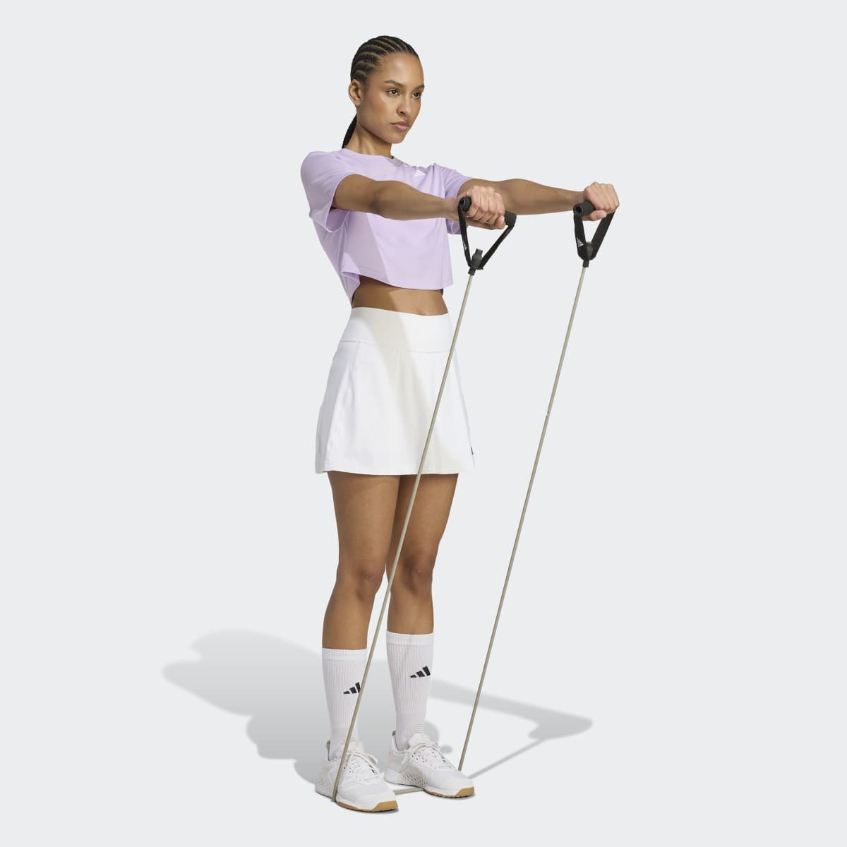 T-shirt de Mulher Train Essentials Boxy Workout Violeta-3