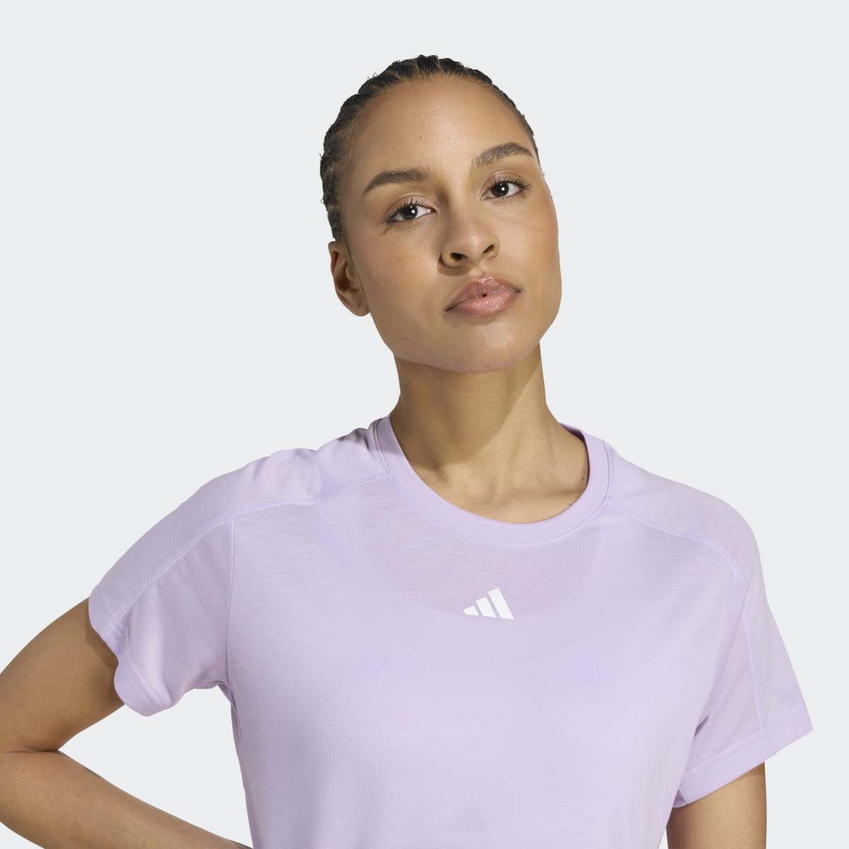 T-shirt de Mulher AEROREADY Train Essentials Minimal Branding Violeta-5