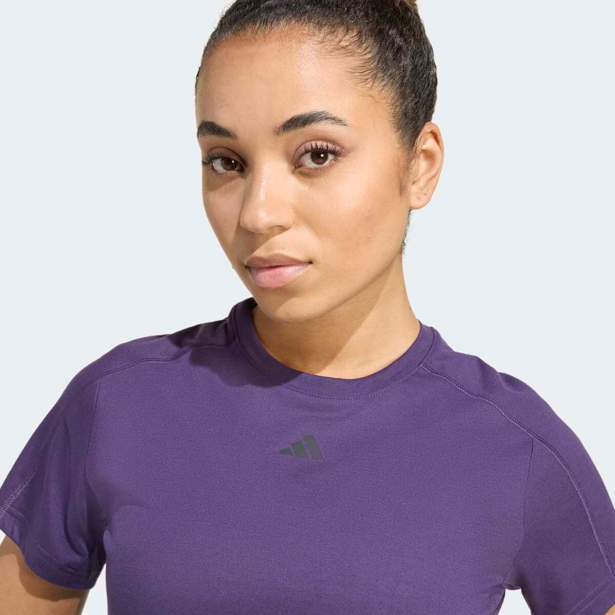T-shirt de Mulher AEROREADY Train Essentials Minimal Branding Violeta-4